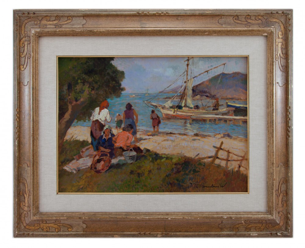 carlo domenici: Il ritorno del pescatore, Isola d'Elba